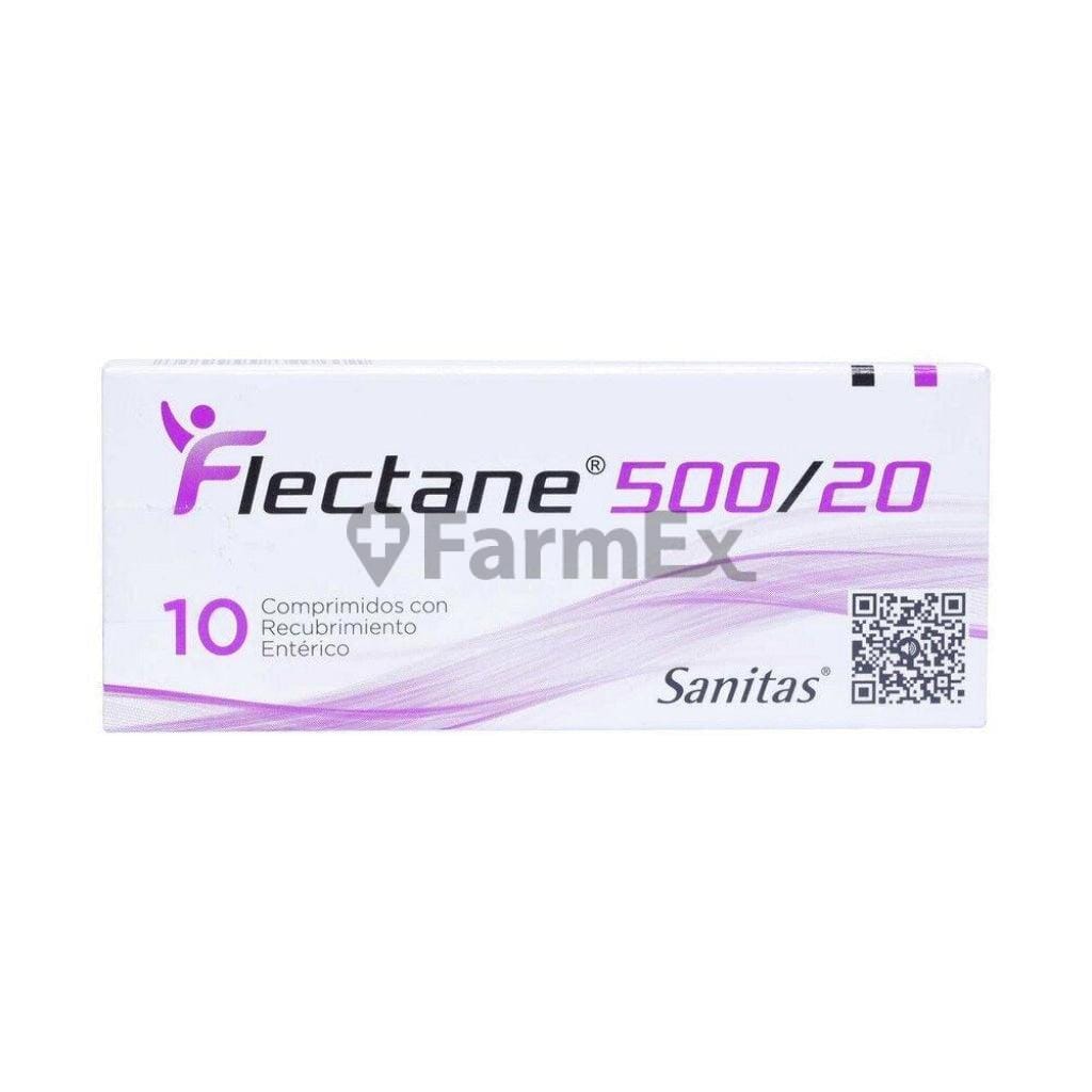 Flectane 500 mg / 20 mg x 10 comprimidos Farmex-Fonasa-Persistente